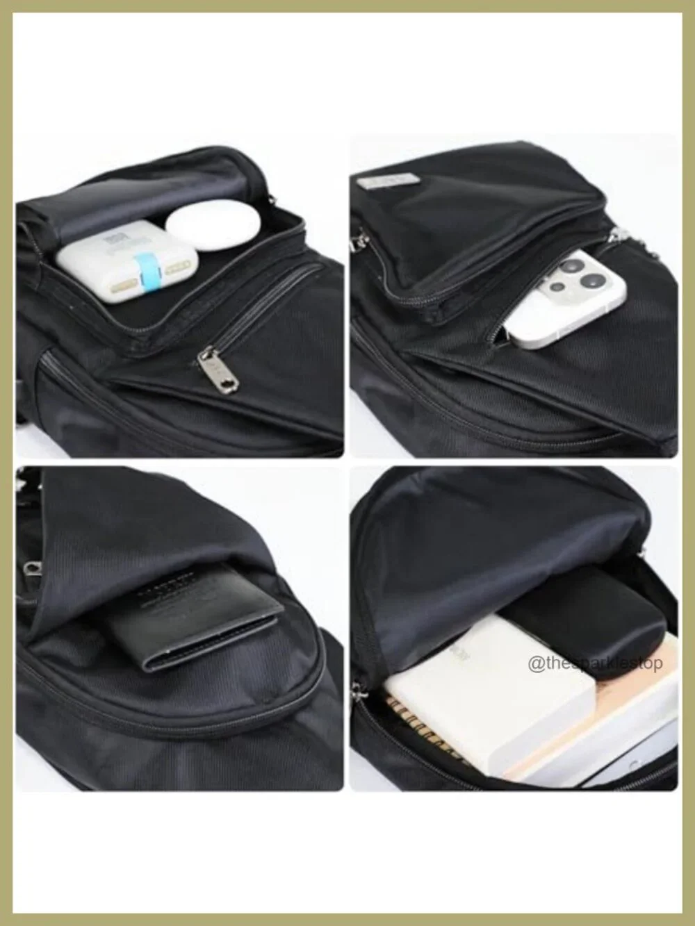 Nylon Crossbody Sling Bag Shoulder Backpack Chest Daypack